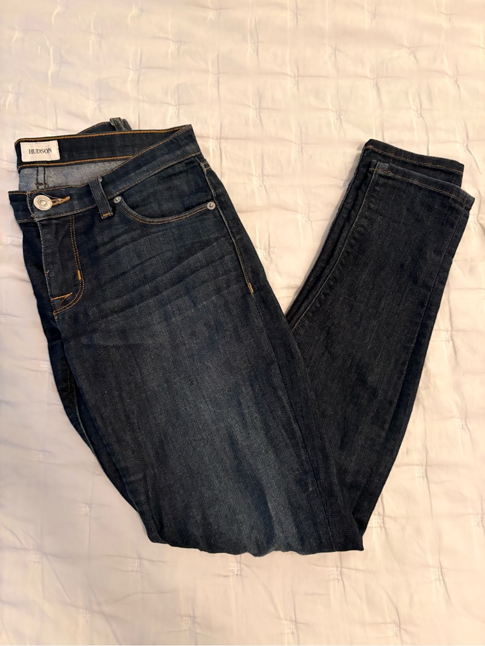 Size 24 Hudson Jeans Krista Super Skinny Dark Indigo